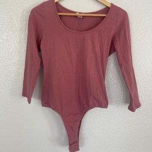 Bozzolo Mauve Long Sleeve Bodysuit Size Large